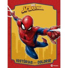 Imagem de Livro ilustrado Para Colorir - Homem-Aranha - 1 unidade - Marvel - Riz
