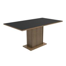 Imagem de Mesa Madesa Retangular Tampo de Madeira 5275 Rustic/Preto