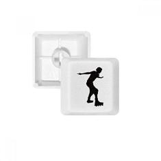 Imagem de Kit de atualização para jogos com teclado mecânico PBT com contorno esportivo de patinação preta