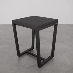 Imagem de Banqueta Estilo Industrial Concept Cabecasa Madeiramadeira Preto Trama/preto