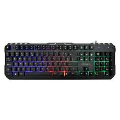 Imagem de Teclado Gamer Satellite AK-851 USB/RGB Portugues - Prata e Preto
