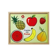 Imagem de Círculos De Fracões Frutas Com Pinos 21 Peças