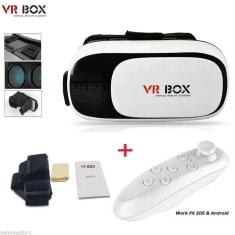 Imagem de Óculos Realidade Virtual 3d Com Controle - Vr Box 2.0 .
