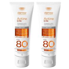 Imagem de Darrow Actine Ultra Kit com 2 Unidades – Protetor Solar Facial FPS80 – 40g Kit-Unissex