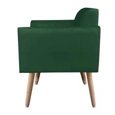 Imagem de Namoradeira Marisa Suede Verde Pés Palito Natural