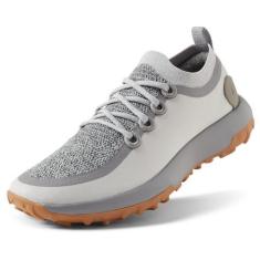 Imagem de Allbirds Tênis feminino para trilha Trail Runners SWT, respirável para todas as trações, Cinza médio (sola cáqui robusta), 38