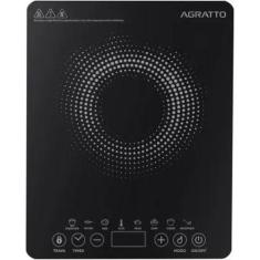 Imagem de Cooktop Indução 127V 1200W Vitrocerâmico 1 Boca Preto ACKI01-01 Agratt