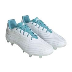 Imagem de adidas Tênis de futebol unissex infantil X Speedportal.3 Firm Ground, Branco/Branco/Preblu, 16