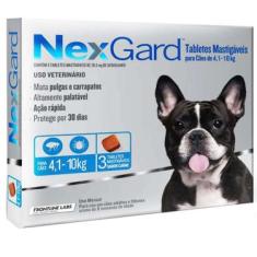 Imagem de NexGard Antipulgas e Carrapatos Merial  Cães de 4,1 a 10 Kg