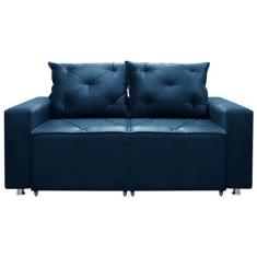 Imagem de Sofá 2 Lugares Retrátil E Reclinável Bariloche 1.60cm C/ Molas Veludo