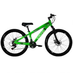 Imagem de Bicicleta Aro 26 Freio Disco Cambios Importados Verde Neon