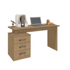 Imagem de Mesa Flay Para Escritório 3 Gavetas Escrivaninha Com Borda - Móveis Le