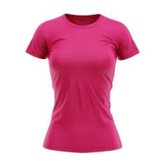Imagem de Camiseta Babylook Feminina Lisa DryFit Uv Verão Pink - Fantasia Bras, 