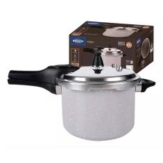 Imagem de Panela De Pressao Gris 4,2L Brinox com Fundo de Indução Antiaderente 20x14,5cm