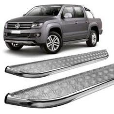 Imagem de Estribo Amarok Chapa aço Cromado C/D