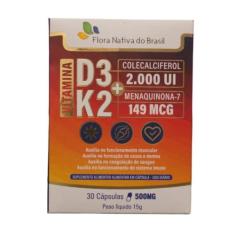 Imagem de Vitamina k2 (Mk-7) + Vitamina D3 30 cápsulas - Flora Nativa