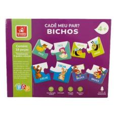 Imagem de Quebra-Cabeças Cadê Meu Par Bichos - A Casa