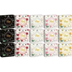 Imagem de 15Un Sabonetes Vegetal Aroma Das Rosas 170G Davene