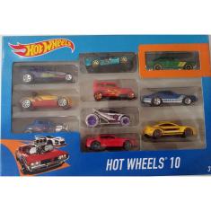Imagem de Carrinhos Hot Wheels hw Pacote 10 Carros - 2017