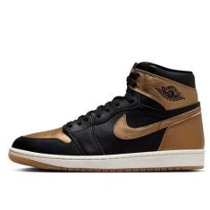 Imagem de Air Jordan 1 Retro High OG amarelo ocre (DZ5485-071, preto/vela/ouro metálico), Preto/Vela/Ouro Metálico, 38