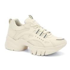 Imagem de Tênis Feminino Ramarim Plataforma Sneaker Dad Chunky 2480231 Bege, 35,