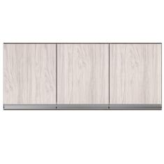 Imagem de Armário Aéreo Cozinha Andréia 3 Portas 120 Cm Castanho Avelã 1841 Ajl