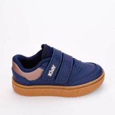 Imagem de Tênis Casual Infantil Kidy Happy Fecho Duplo Marinho-Masculino