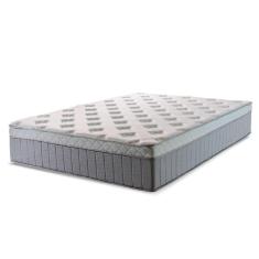 Imagem de Colchão Casal Queen Molas Ensacadas Ômega 158X198X32Cm Cinza/Branco Hellen - Cinza / Branco