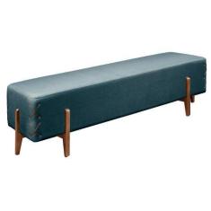 Imagem de Recamier Eros Luxo Madeira Maciça Castellar Móbile, Linho Azul