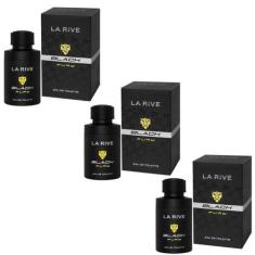 Imagem de Kit Com 3 Perfumes La Rive Black Fury 75ml  Para Homen