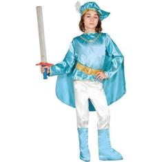 Imagem de Fantasia Infantil Menino de Luxo Príncipe Azul Realeza com Detalhes Do