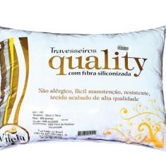 Imagem de Travesseiro Quality 100% Algodão 150 Fios Fibra Siliconizada - Vilela 