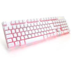 Imagem de Teclado Gamer Vinik Hydra Usb Abnt2 Branco Led Vermelho - Gt