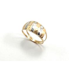 Imagem de Anel de ouro 18k branco e amarelo - Elegancy Joias