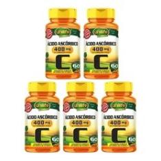 Imagem de Vitamina C Ácido Ascórbico 60 Cápsulas Unilife Kit 5 Unidades
