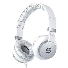 Imagem de HP Headset DHH-1205 Branco Dobrável Conexão P2 3.5mm Possui microfone omnidirecional Potência nominal 10mW cabo de 140 cm revestido de Nylon trançado 8IJ39AA