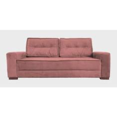 Imagem de Sofá 2 Lugares Luxo Giza Suede Rosa