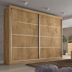 Imagem de Guarda Roupa Casal 2 Portas 4 Gavetas - Verona-Amêndoa - Made Marcs