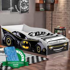 Imagem de Cama Carro Batman Infantil Preto Gabrielli M veis Com Colch o