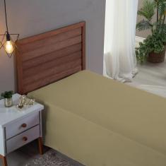 Imagem de Roupa Cama Solteiro 300 Fios Lençol Virol Sem Elástico De Algodão - Mf