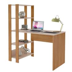 Imagem de Escrivaninha Com Estante Match Off White E Carvalho