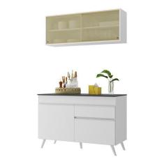 Imagem de Armário De Cozinha Compacta 2 Peças Mp3688.891 Veneza Multimóveis Bran