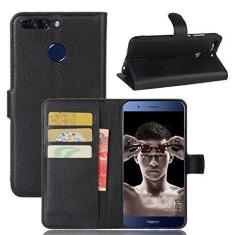 Imagem de Capa para Huawei Honor V9 Carteira de Couro Flip Capa para Huawei Honor V9 Capa de Proteção de Telefone Capa com Design Simplificado
