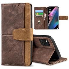 Imagem de GANGANPRO Coldre de celular de negócios de couro para Realme C33 2022/C33 2023 4G, capa flip antiderrapante resistente a arranhões com suporte para cartão, capa carteira com suporte de 16,5 polegadas