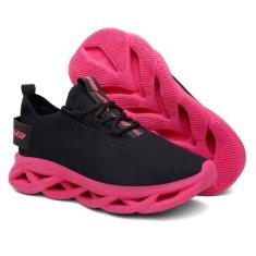 Imagem de Tennis Feminino Com Sola Macia Leve Confortavel - Sapatofran, Preto, 3