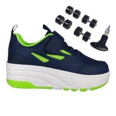 Imagem de Tênis Infantil Box200 Rodinhas BK2502 Calce Fácil-Unissex