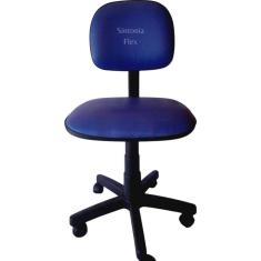 Imagem de Cadeira secretaria com regulagem de altura corano azul