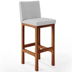 Imagem de Banqueta Alta Para Cozinha Alya L02 Cinza