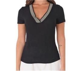 Imagem de Blusa Feminina Canelada C32267 Cativa
