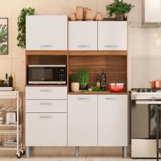 Imagem de Armário Cozinha Compacta 6 Portas 2 Gavetas 1 espaço Forno Harmonia